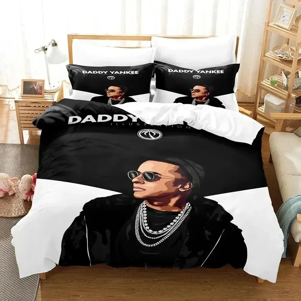 Фото Комплект постельного белья Daddy Yankee с 3D принтом, комплект постельного белья с наволочкой, пододеяльник, мягкое постельное белье королевского размера для дома №1