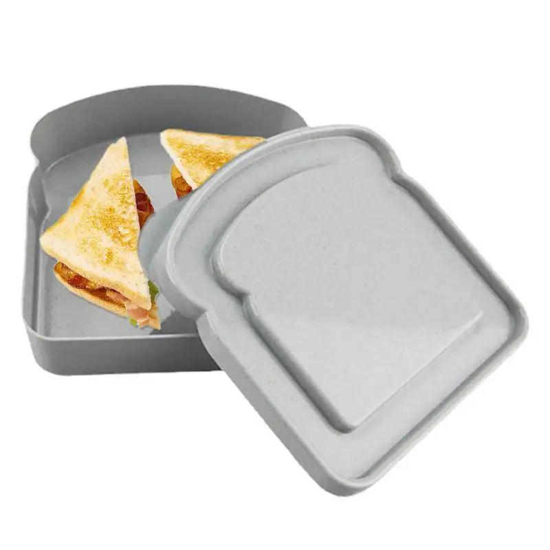 

Sandwich Storage Box Silicone Lunch Box Food Storage Case Reusable Microwave Lunch Box Food Storage Container Sandwich Boxes