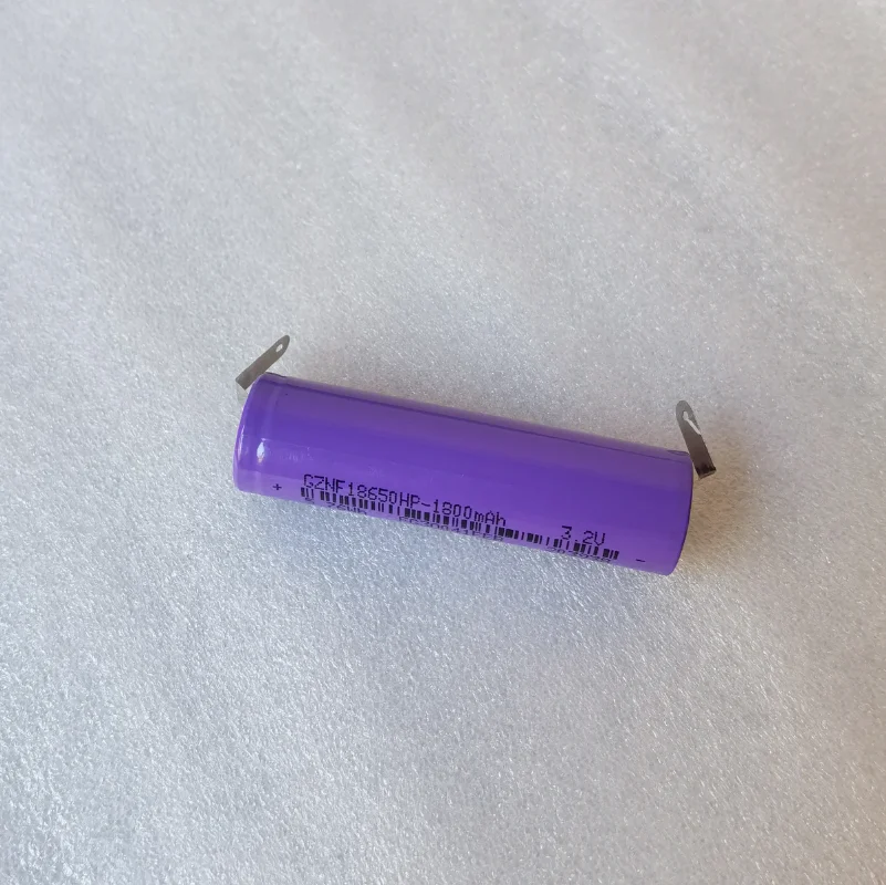 

2-6PCS 1500mah 3.2V 18650 Rechargeable LiFePO4 Battery with soldering tabs for 12V 24V e-bike UPS power HID solar light