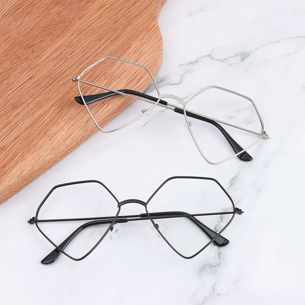 

Unisex No Lens Party Cosplay Decoration Eyewear Polygon Frames Photography Eyeglasses Glasses Frame