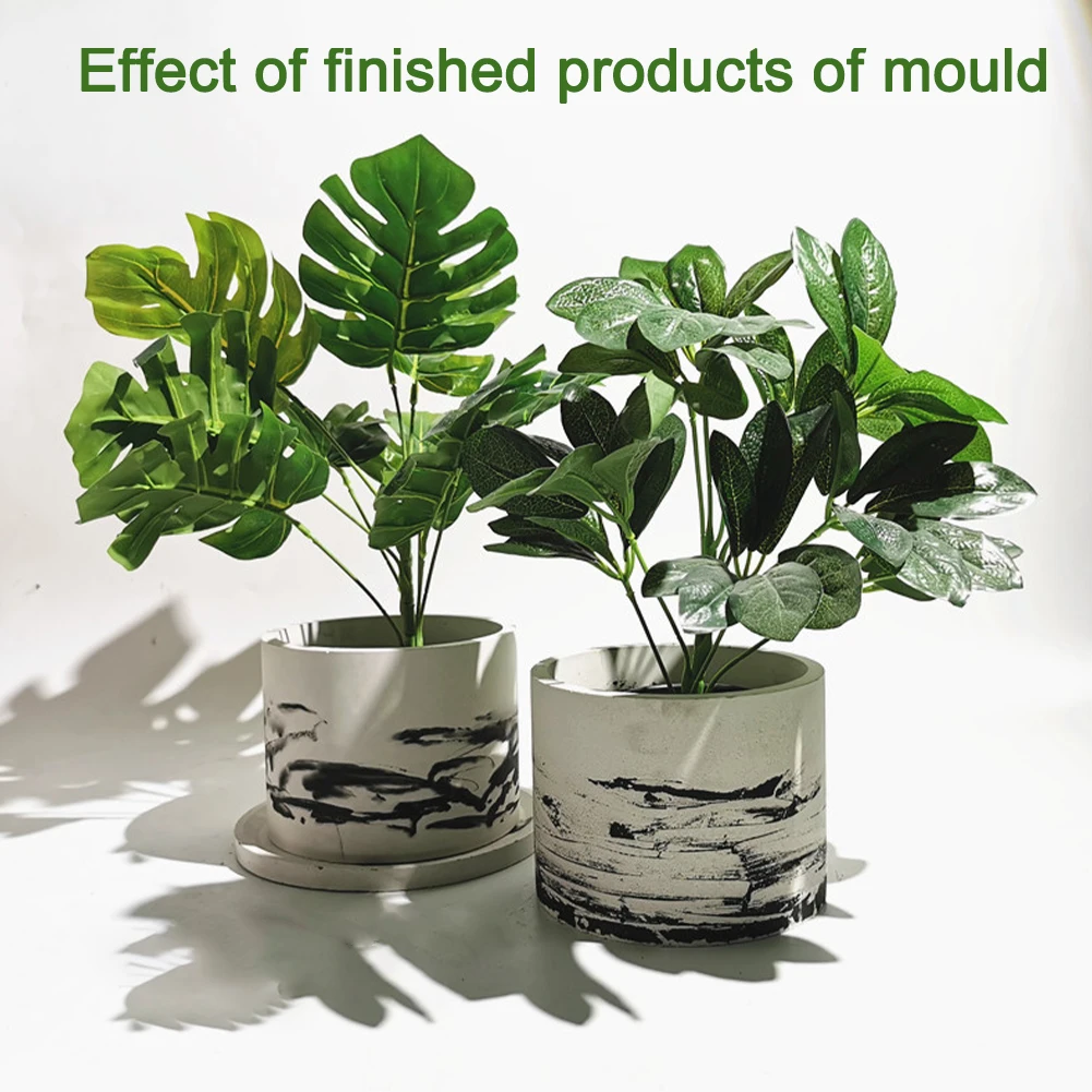 

15cm Pot Molds Large Round Silicone Pot Moulds Silicone Planter Molds Big Candle Jar Molds Oval Candle Holder Vessel Molds