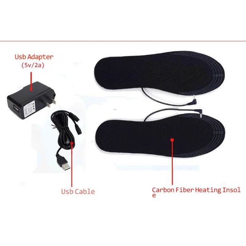 

Стельки с подогревом унисекс, моющиеся теплые термостельки с подогревом USB, для Xiaomi Youpin