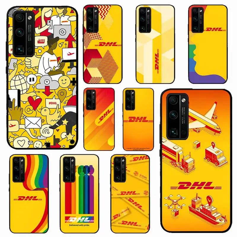 

DHL Hot Express 50th Anniversary Edition Label Phone Case for Huawei Honor 10 i 8X C 5A 20 9 10 30 lite pro Voew 10 20 V30