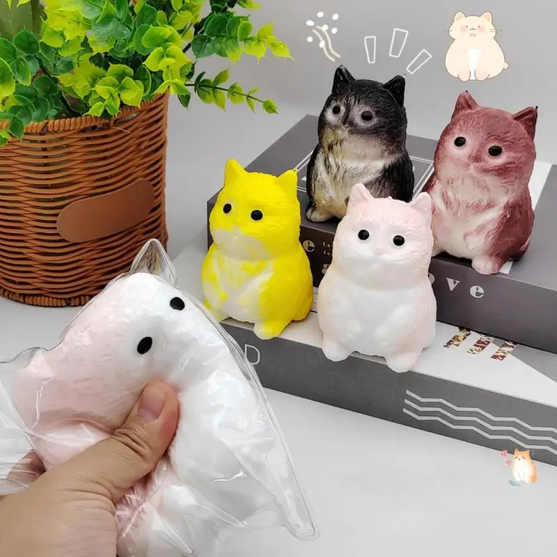 Игрушки для снятия стресса с кошками забавные эластичные игрушки животными