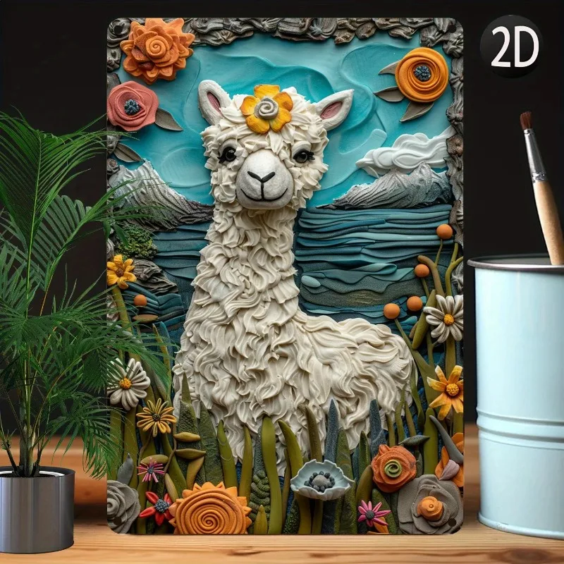 1 шт. винтажная металлическая настенная художественная табличка с животными