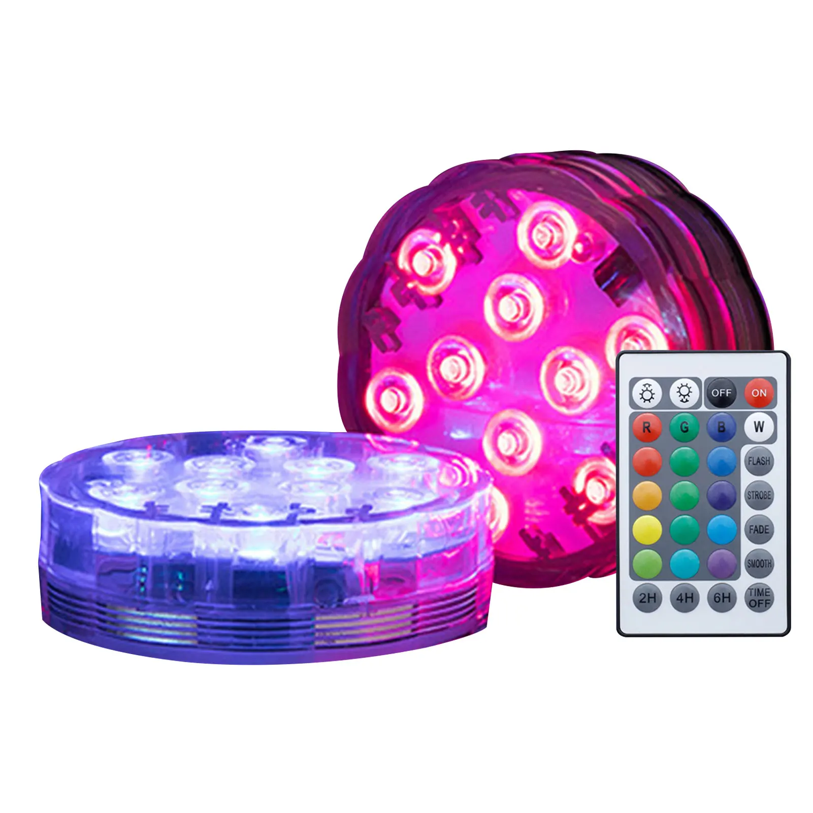 

Pool LED Lights Waterproof 16 Colors Changing Pool Light LED Pool Light With Magnets Suction Cups 16 Color Changing Underwater