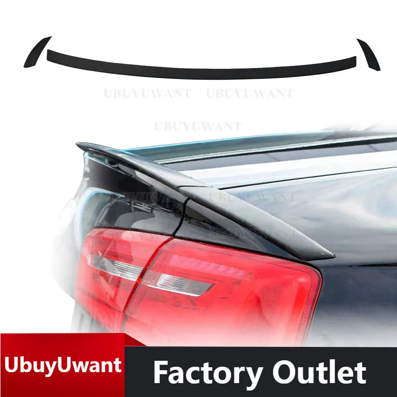 

Carbon Fiber Look Spoiler For AUDI A6 C7 2012 2013 2014 2015 2016 2017 2018 Wing Lip Spoiler High Quality PU Car Accessories