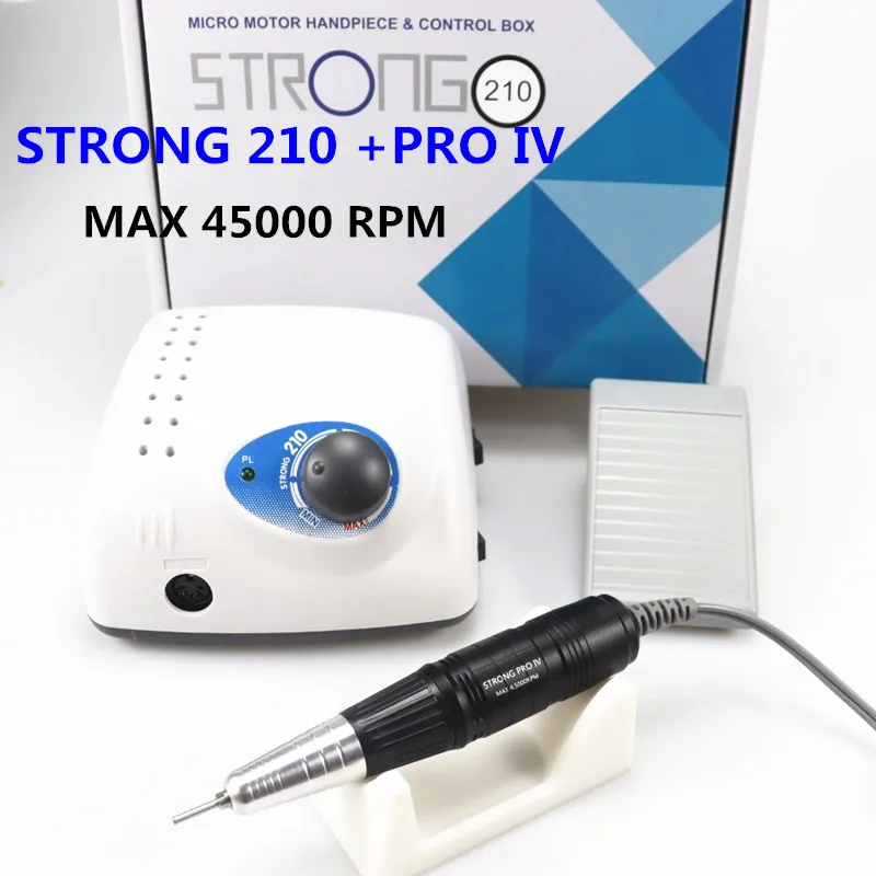 

Фрезер Strong 210 Pro IV для ногтей, 65 Вт, 45000 дюйма