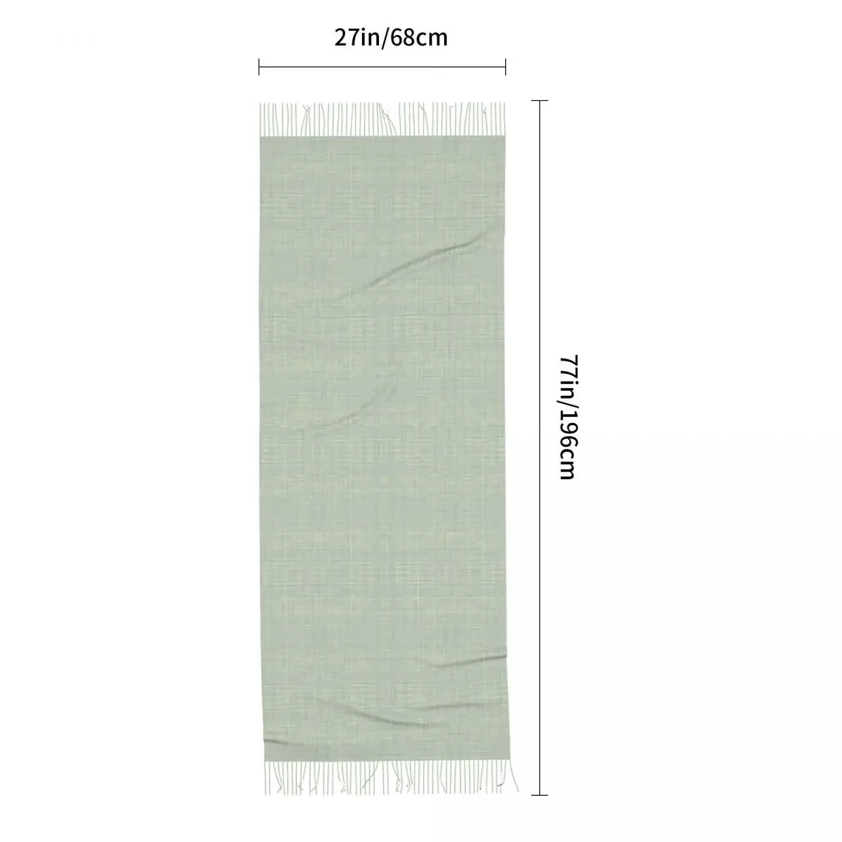 Женская Длинная зимняя теплая шаль унисекс с кисточками