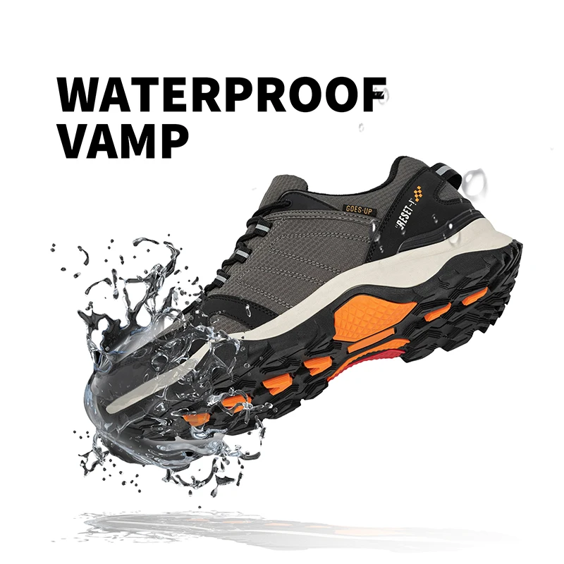 Baasploa 2022 New Men's Hiking Shoes Non-slip Outdoor Travel Shoes Fashion Leather Comfortable Wear-resistant Climbing Shoes