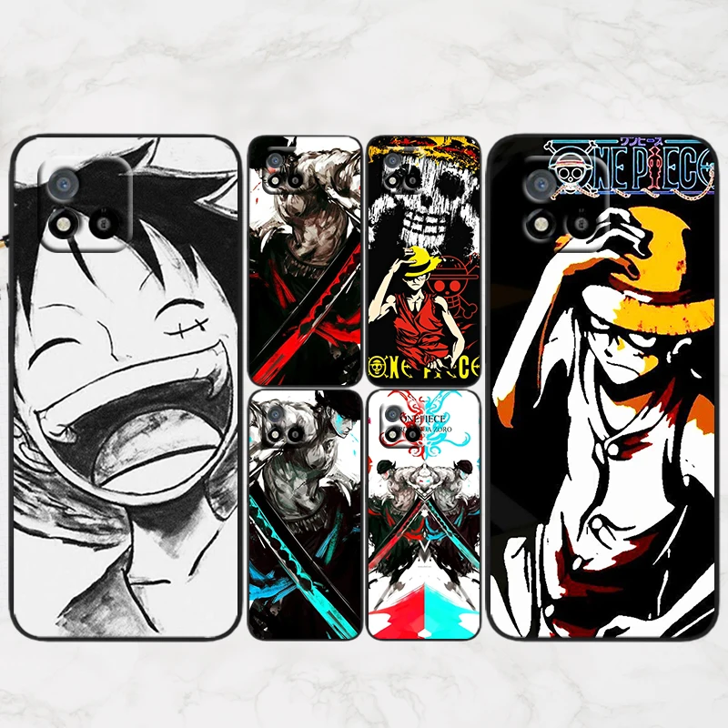 

Anime One Piece For OPPO Realme Narzo 50A 50i 30 20 C15 Q3 8i 8 7i 7 Global 6 5 Pro 5G Black Phone Case Fundas Capa