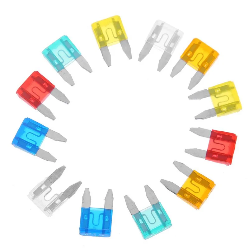 

30/60pcs 5/7/10/15/20/25A Car Fuse Car Blade Fuse Assortment Assorted Kit Mini Small Size Blade Set Auto Truck Automotive Fuse