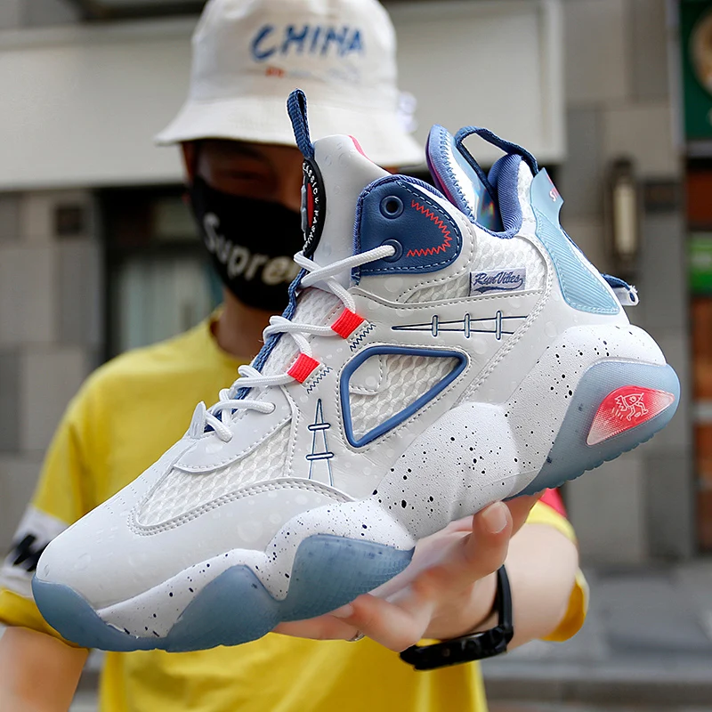 

New Arrival Basketball Shoes For Boys High Top Unisex Sneakers Brand Shoes Breathable Youth Basketball Shoe Kids Basket Shoes