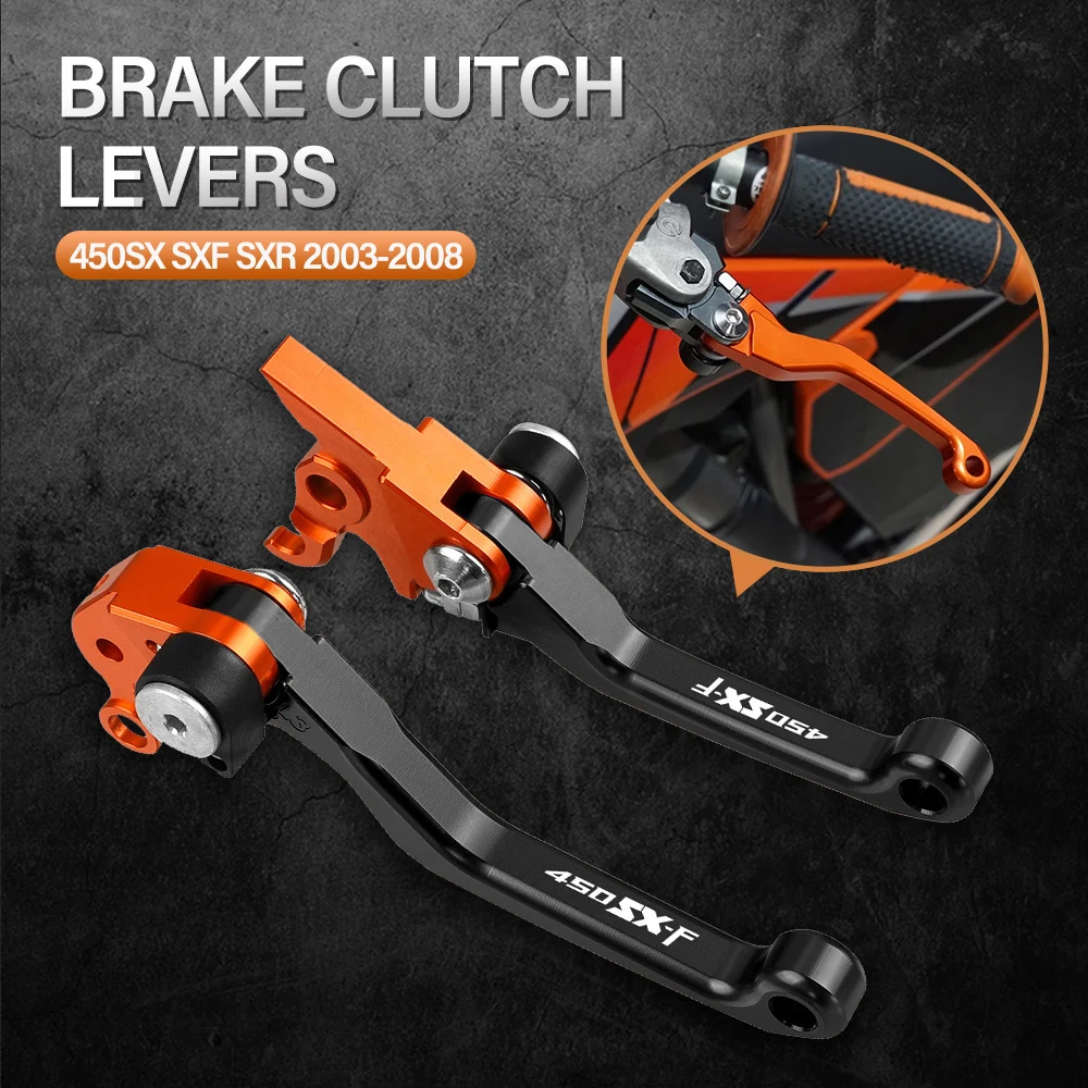 Для 450SXF 450SX-F 2003 2004 2005 2006 2007 2008 складные Рычаги сцепления тормоза для мотокросса