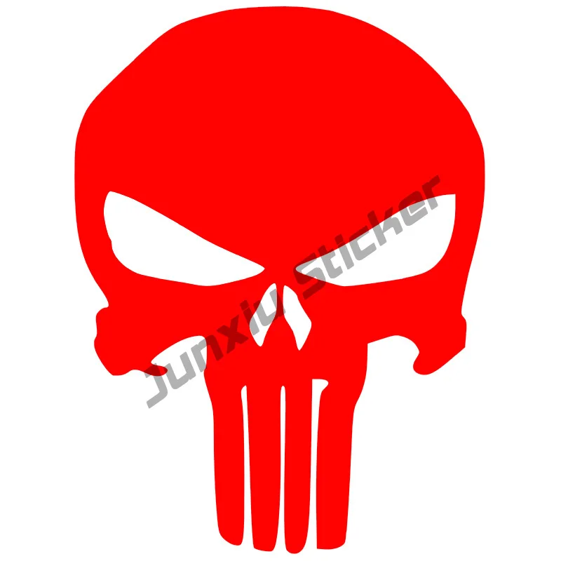 

Personality Scary Skull Car Stickers and Decal Creativity for Bumper Window Motorcycle Cover Scratches Car Accessories KK13cm