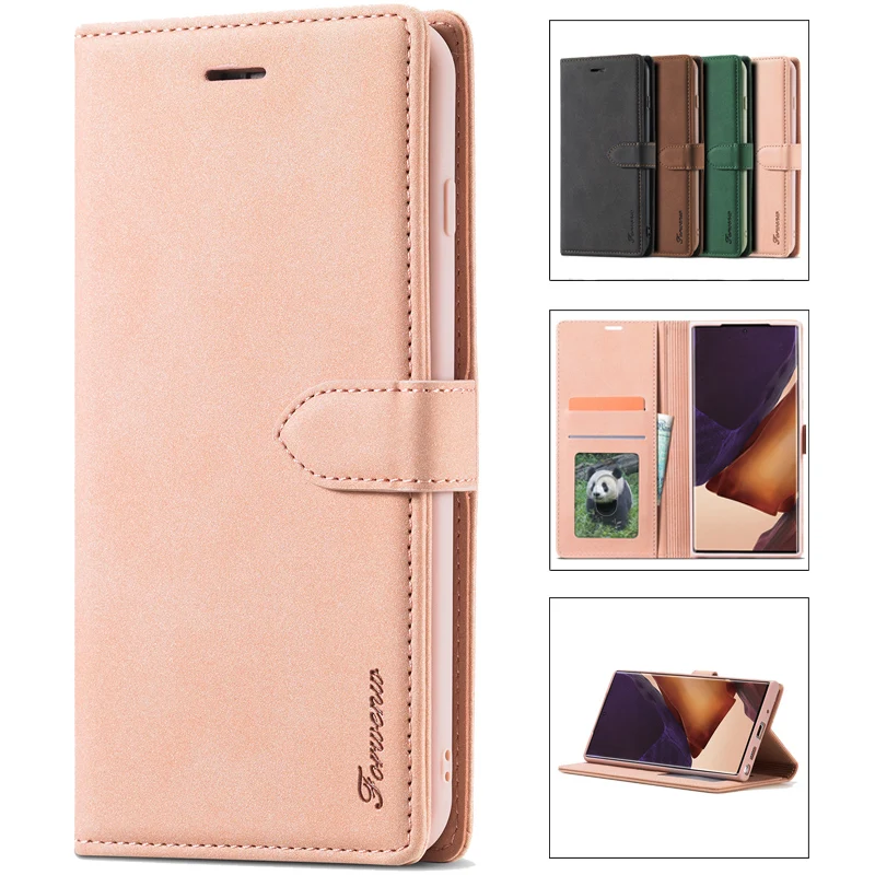 Luxury Wallte Flip Leather Case For Samsung S8 S9 S10 S20 FE S21 FE S22 Ultra A12 A13 A32 A33 A51 A52 A53 A71 A72 Anti-drop Case