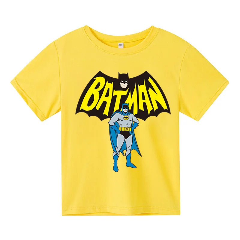 

New Bat Anime Hero Comfortable Casual Personality Kids T-Shirt Cool Fit Boys Girls Baby Kids Charming Summer Short Sleeve Top