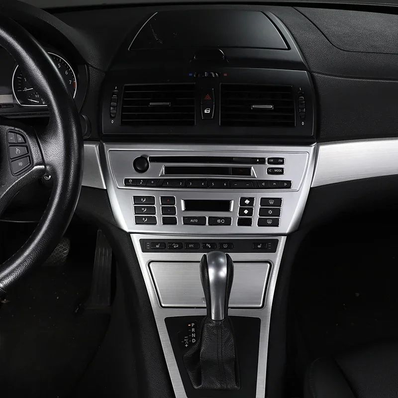 Для BMW X3 E83 2006 2007 2008 2009 2010 ABS углеродное волокно центральное управление автомобиля