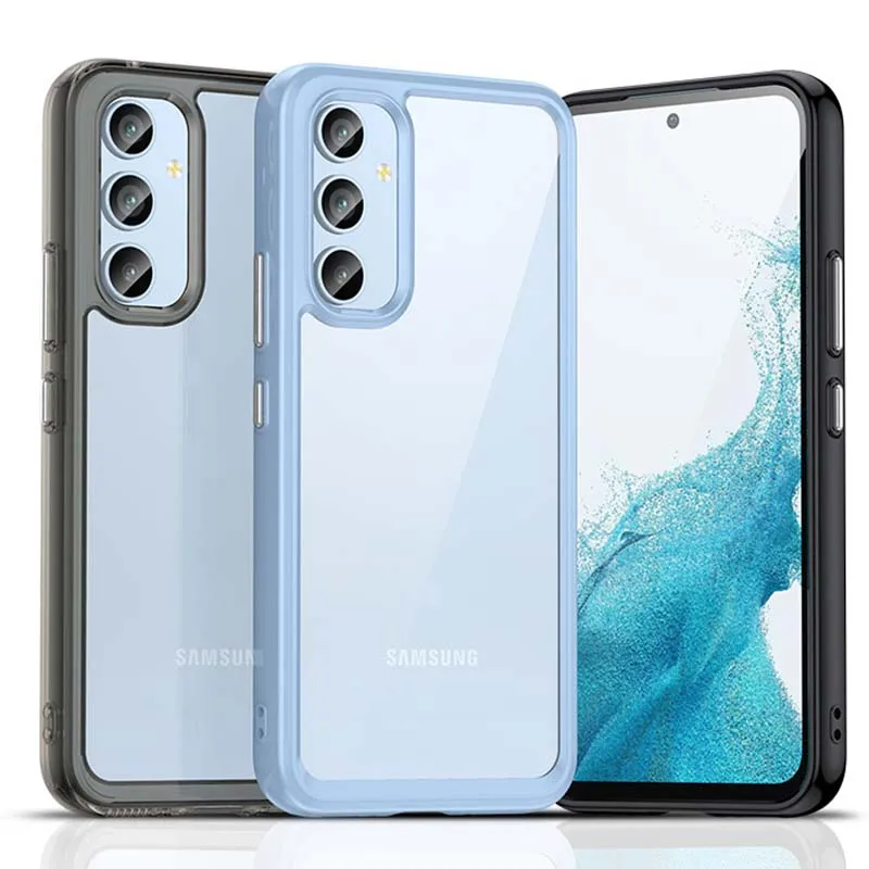 

Z-SHOW Transparent For Samsung Galaxy A54 5G Case Fashion Purity TUP Silicone Soft Edge Shockproof Cover For Samsung A54 5G Bag