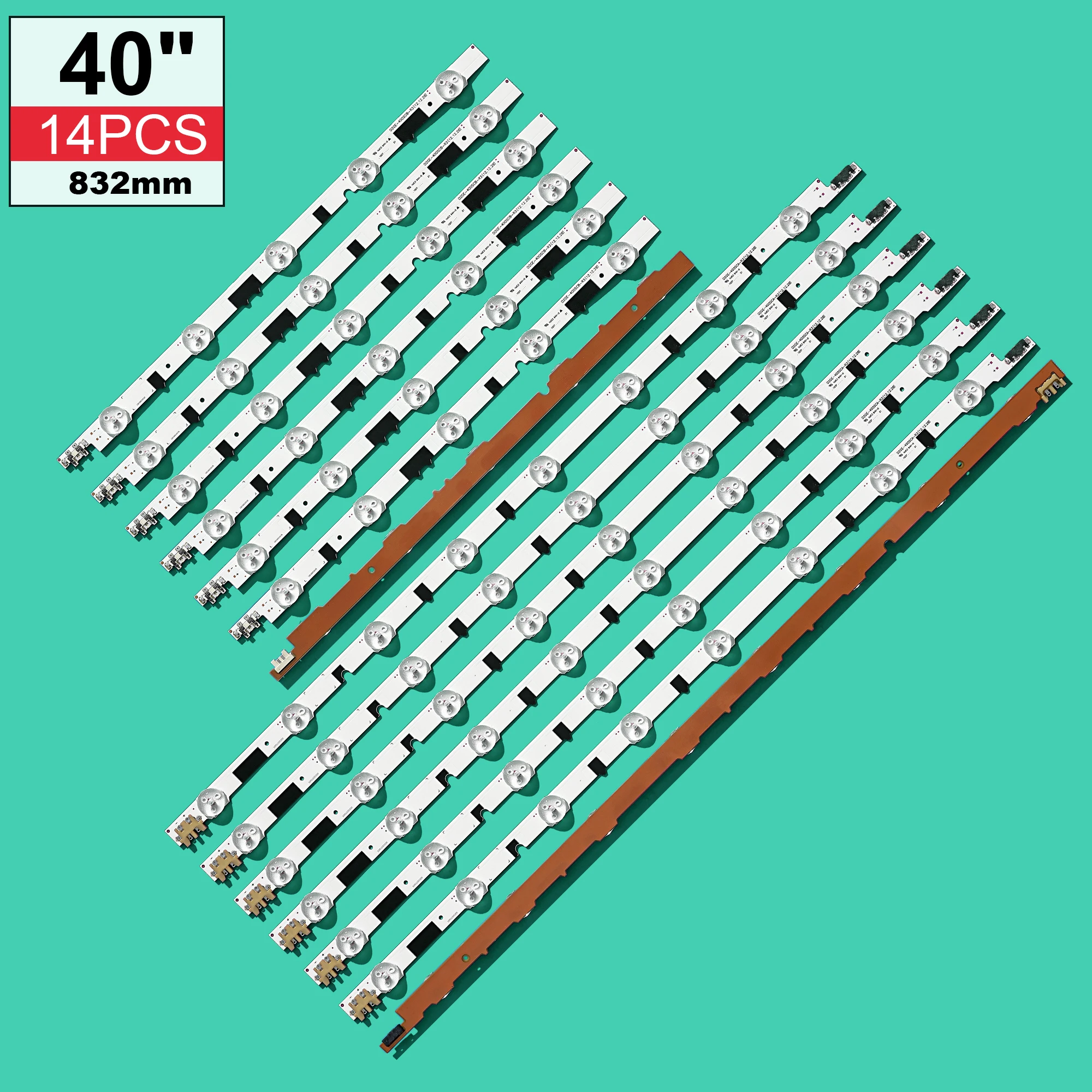 832 мм 13 светодиодный ная Задняя лента для Sam Sung 40 &quotTV D2GE-400SCA-R3 UA40F5500 2013SVS40F UE40F6400