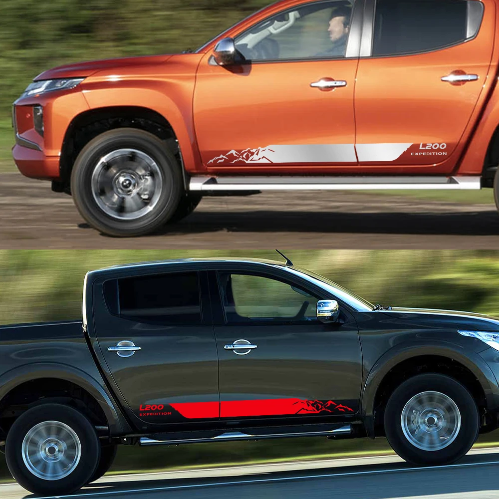 Mitsubishi Triton L200 Варвар Пикап Боковые Наклейки На Кузов Матовые Виниловые Из ПВХ Для