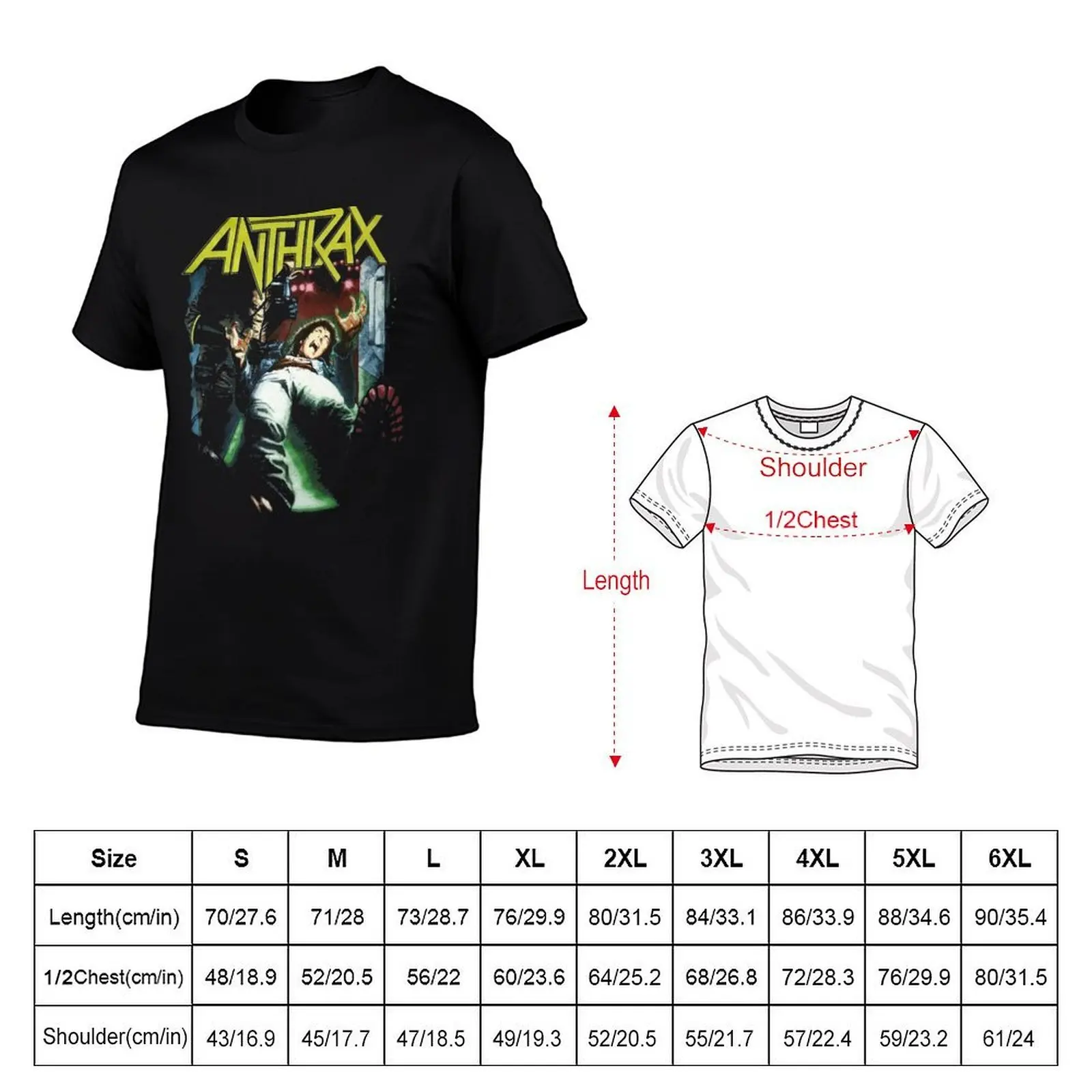 Футболка группы ANTHRAX, простая повседневная футболка с коротким рукавом (art.: 3920dd124d67b) - 3920dd124d67b