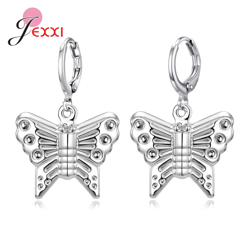 

Женские серьги-кольца со стрекозой, из серебра 925 пробы