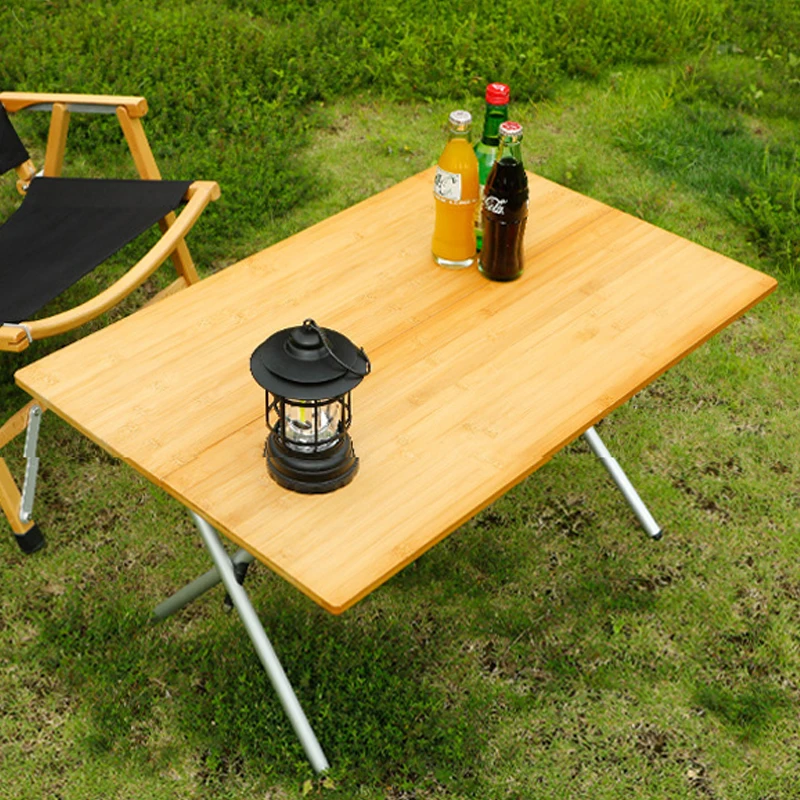 Стол складной для кемпинга Портативный Бамбуковый обеденный стол пикника