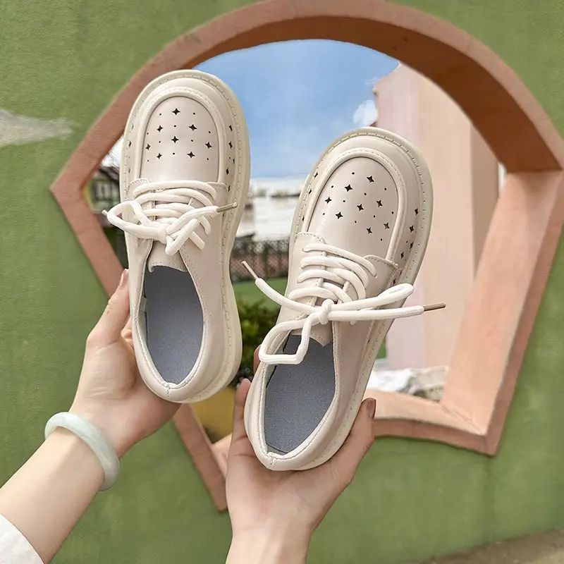 

Shoes for Woman 2023 Japanese Style Lolita Women's Summer Footwear Mary Jane Black Gothic with Medium Heels Moccasins Straps 39