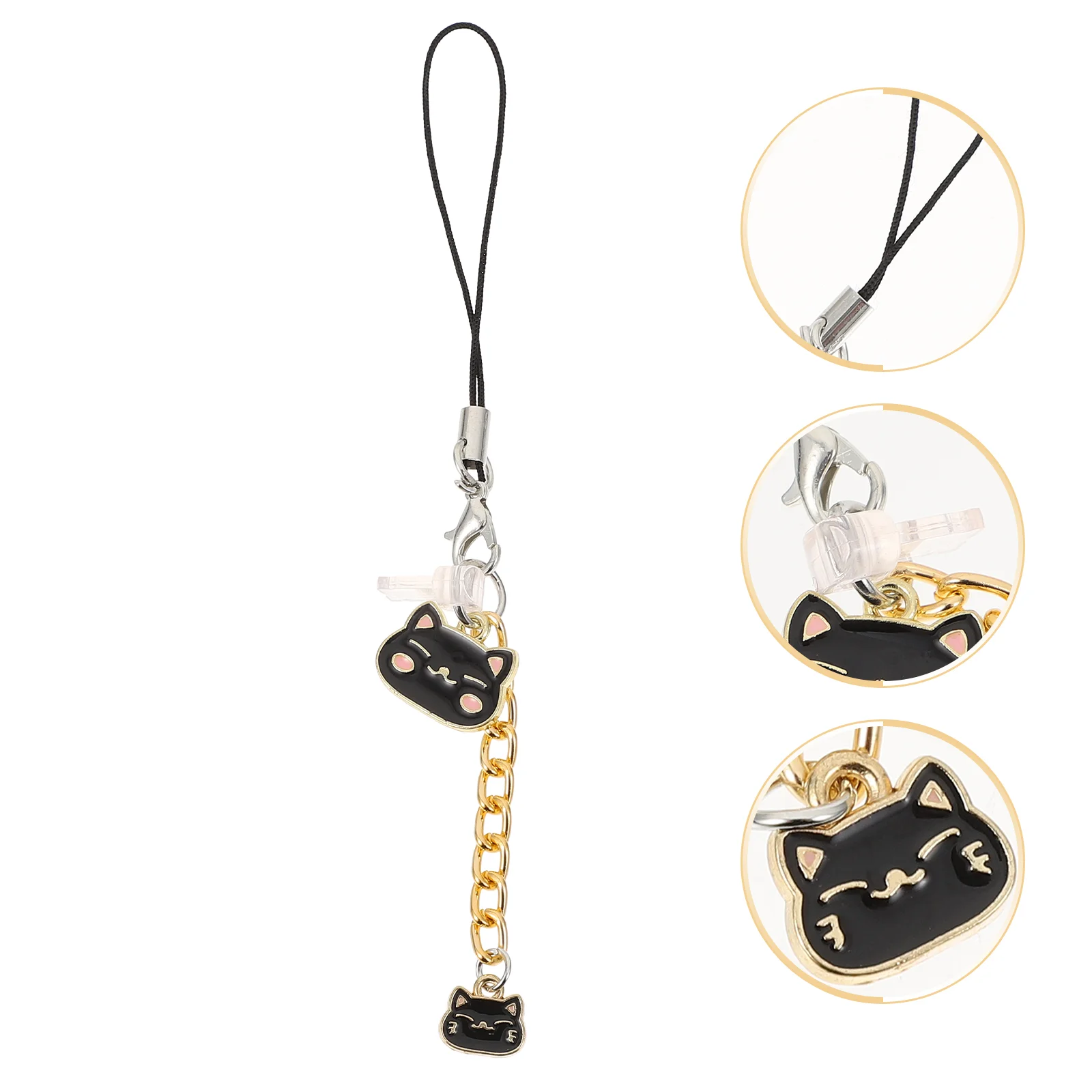 

Hole Pendant Stopper Charge Lanyard Charm Plug Holder Charging Cat Protector Mobile Strap Usb Kawaii Lovely Keychain Plugs Cover