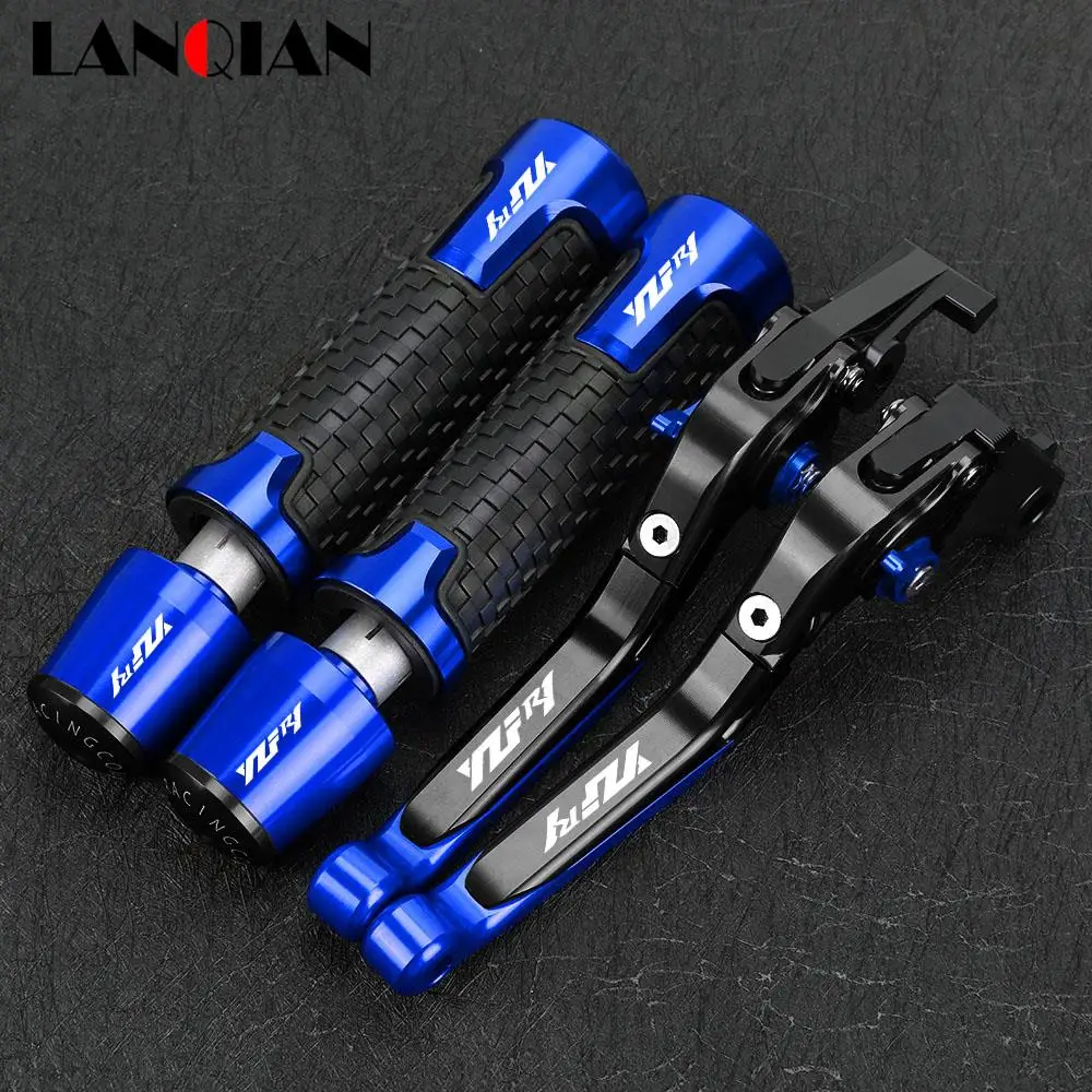 

Motorcycle For YAMAHA YZFR1 R1M R1S 2015-2023 Extendable Brake Clutch Levers Handlebar Handle Grips Ends Caps Slider Accessories