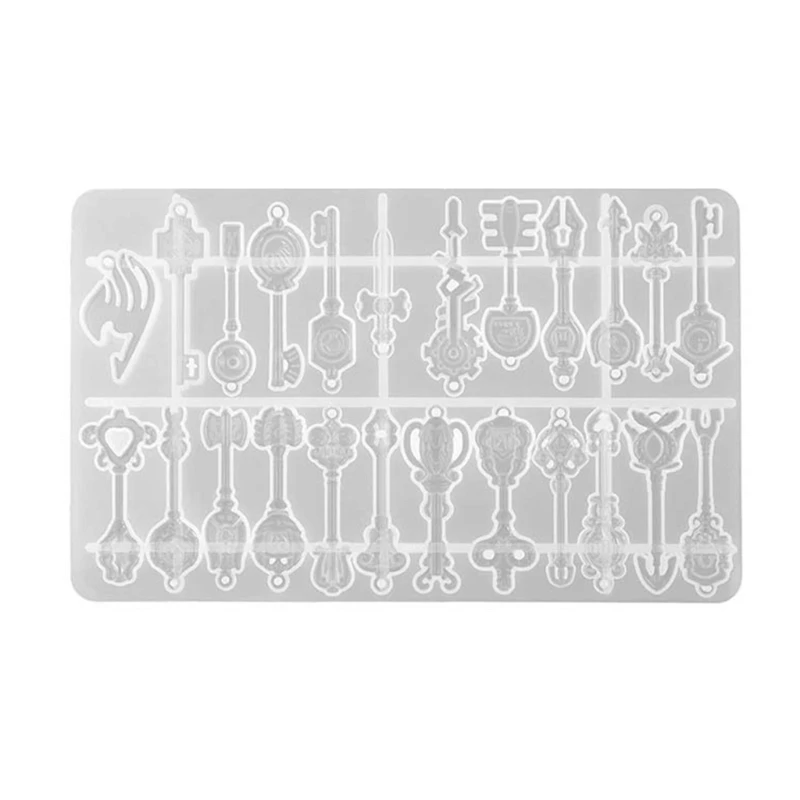 

DIY Pendant Molds Keychain Jewelry Mold Silicone Crafting Keychain Silicone Mold