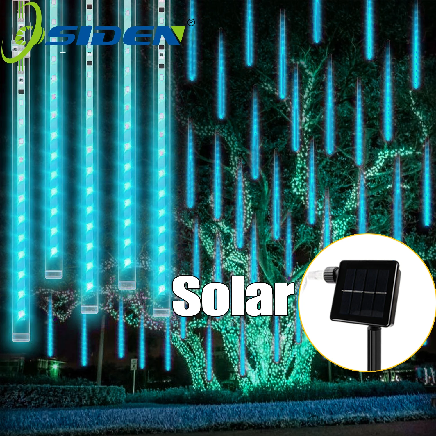 Солнечная гирлянда в виде метеорита