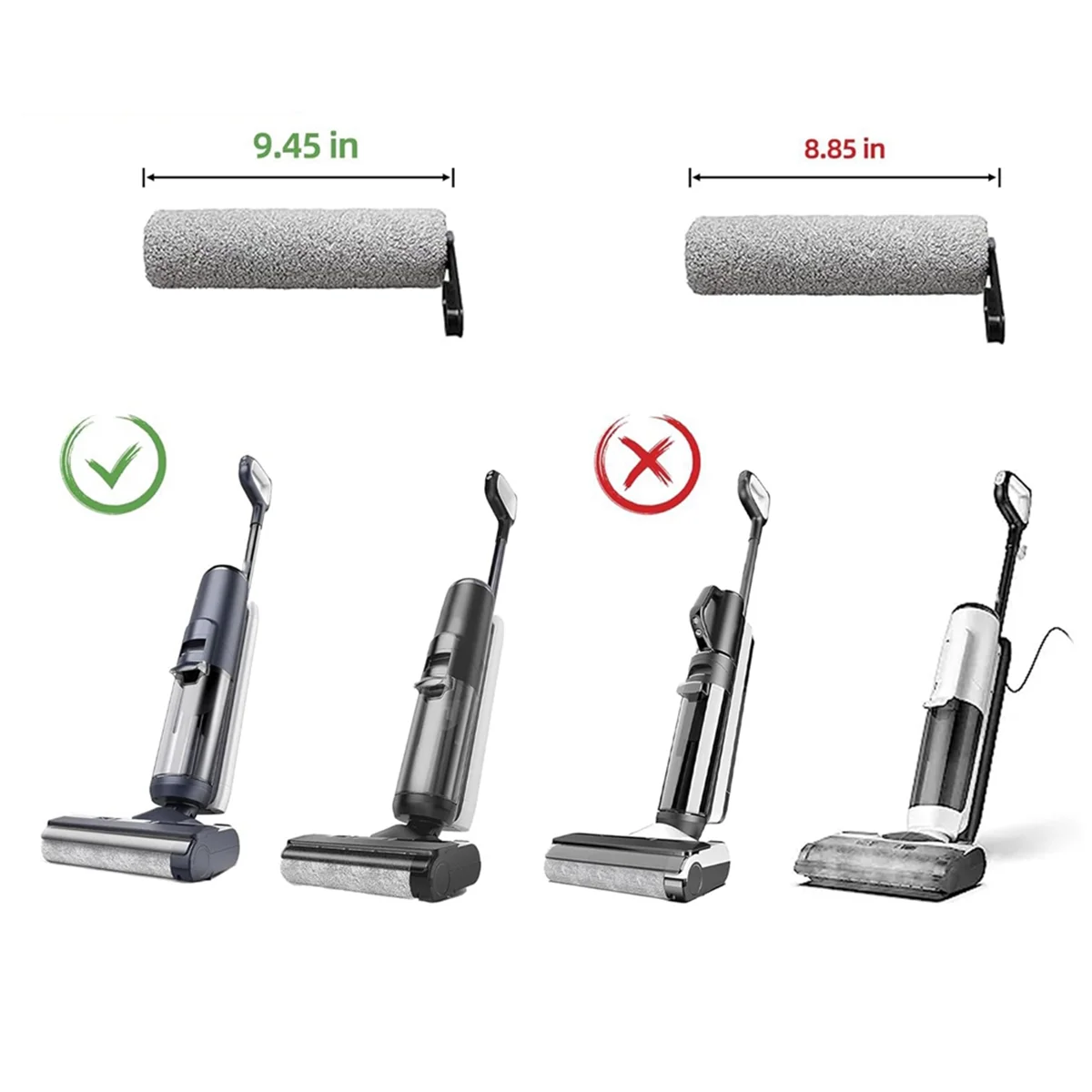 Для аккумуляторного пылесоса Tinece Floor ONE S5/Floor One S5 Pro 2 щетки и фильтра HEPA