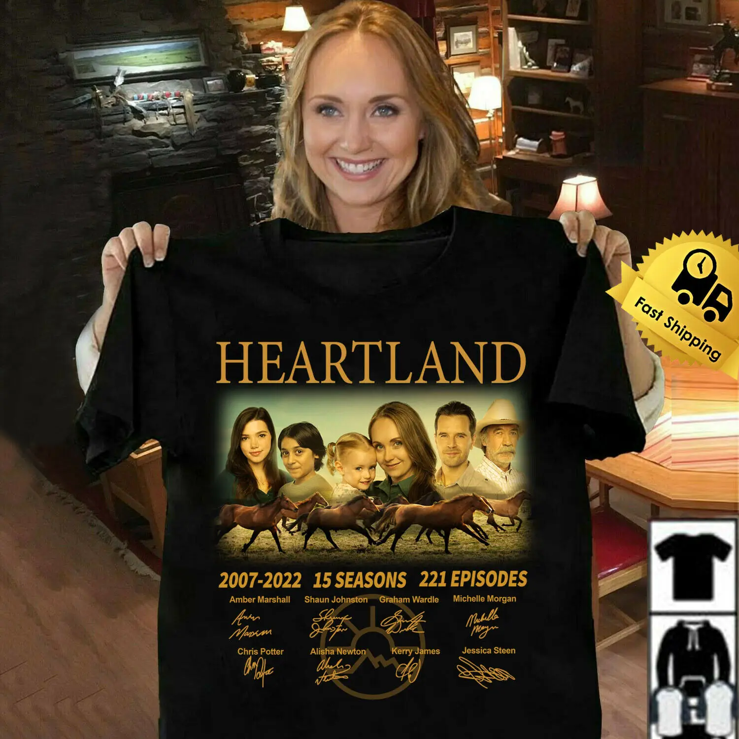 

15 Years 2007 2022 Heartland Anniversary 15 Seasons Signature Movie Tee Shirt