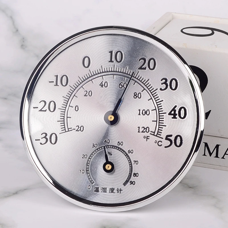 Внутренний термометр гигрометр с кронштейном подвесное отверстие аналоговый