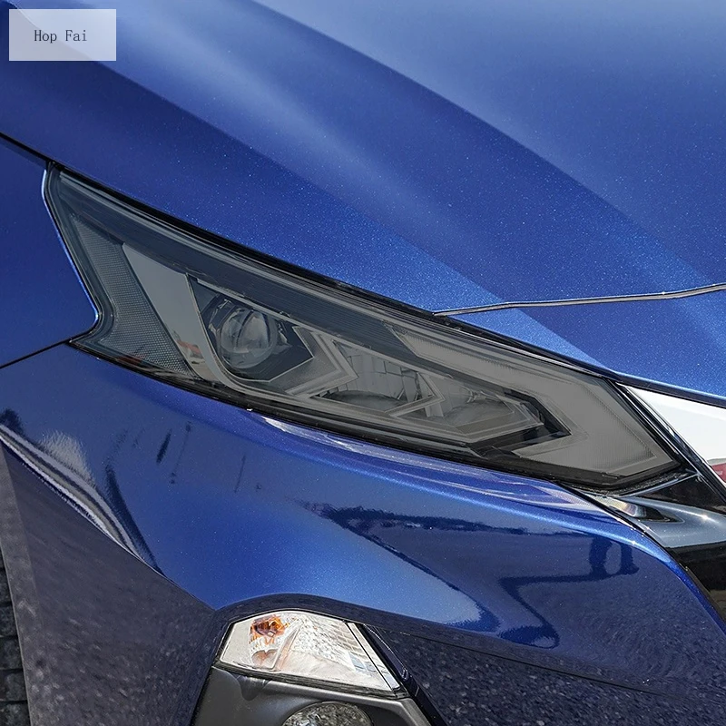 

2 Pcs Car Headlight Protective Film Headlamp Restoration Transparent Black TPU Sticker For Nissan Altima 2019 2020 Accessories