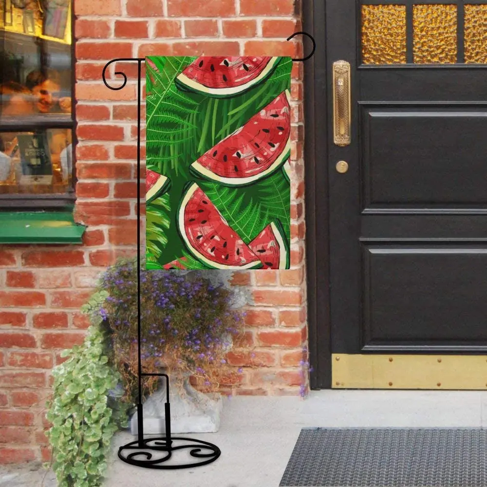 

Garden Flag Summer House Flags Hello Beach Sea Conch Home Yard Banner for Outside Flower Pot Double Side Print Banner for Outsid