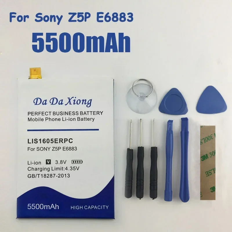 Высококачественный 5500mAh LIS1605ERPC для SONY Xperia Z5 Premium Z5P Dual E6883 E6853 сменный аккумулятор +