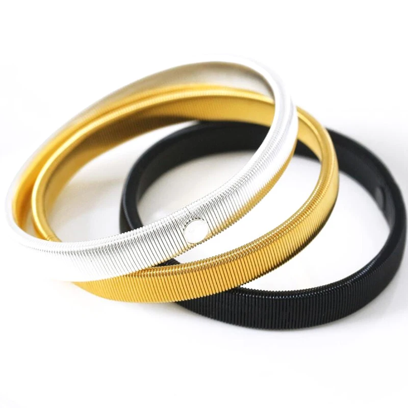 

Men's Metal Spring Bracelets Personalized Elastic Stretchable Elastic Sleeve Band Men's Elastic Shirt Sleeve Retainer