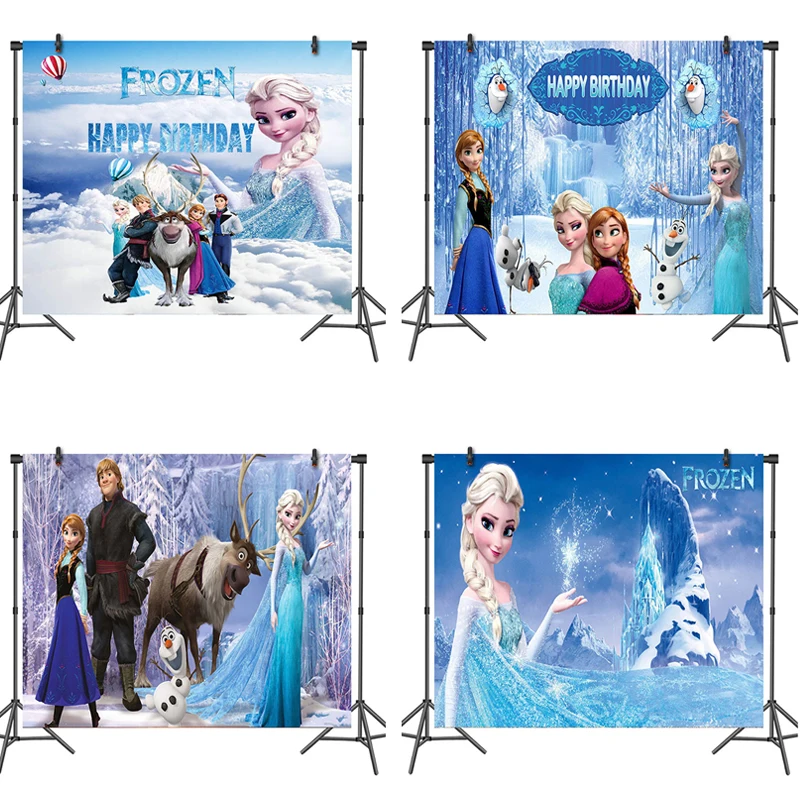 Холодное сердце Анна Эльза Принцесса фотография искусственная виниловая ткань