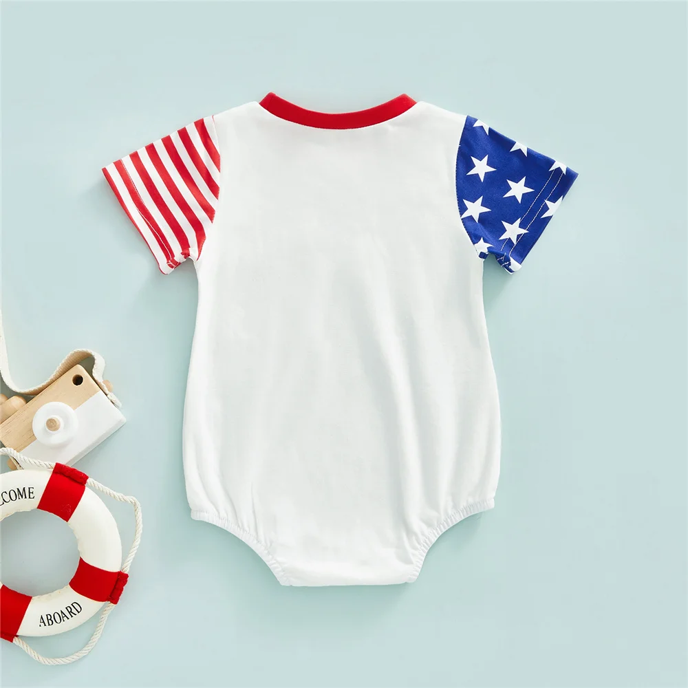 Комбинезон для младенцев на День Независимости комбинезон маленьких девочек и