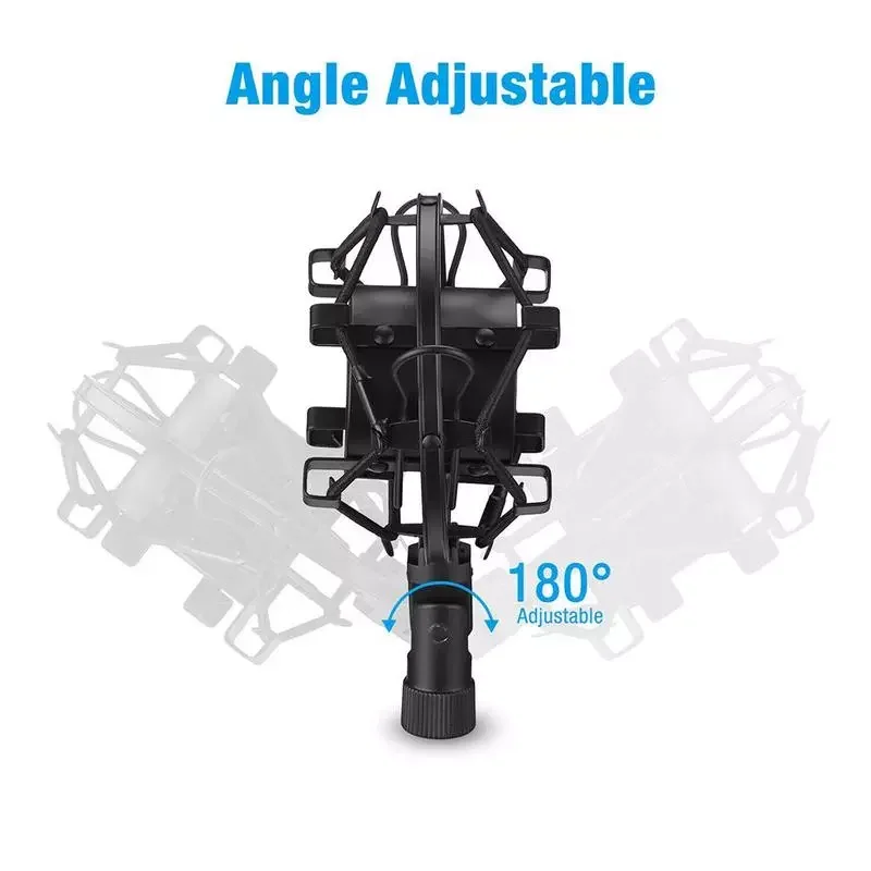 

NEW Professional Microphone Shock Mount Adjustable Spider Microphone Clip Broadcast Recording Spider Condenser Studio Holder