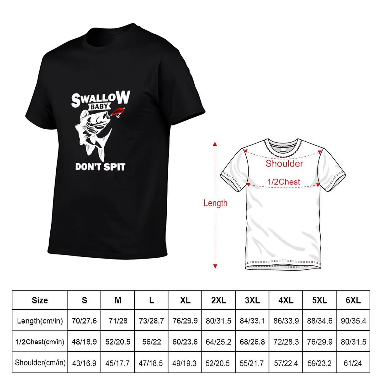 Фото Футболка с длинным рукавом для рыбалки с принтом Swallow Baby Dont Spit, на заказ №2