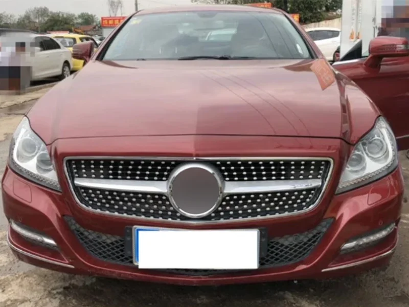 Фото Для Mercedes-Benz W218 CLS Class CLS300 CLS320 CLS400 CLS350 CLS500 2011 2012 2013 2014 Решетка переднего бампера в ромбовидном стиле №4