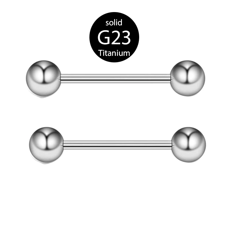 

G23 Titanium Straight Tongue Barbell 14G 16mm Tongue Piercing nipple Rings wholesales nipple bar tongue baelry Bar Straight Stud