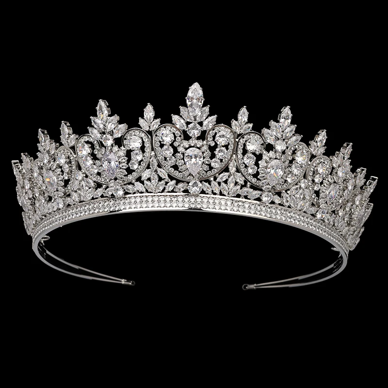

Crowns HADIYANA Novel Design Romantic Style with Zircon Wedding Hair Jewelry Crystal Hair Clip BC6666 Wedding Gift