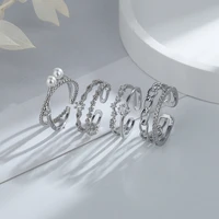 modoma vintage geometric zircon design rings for women luxury wedding jewelry korea fashion elegant finger rings accessories