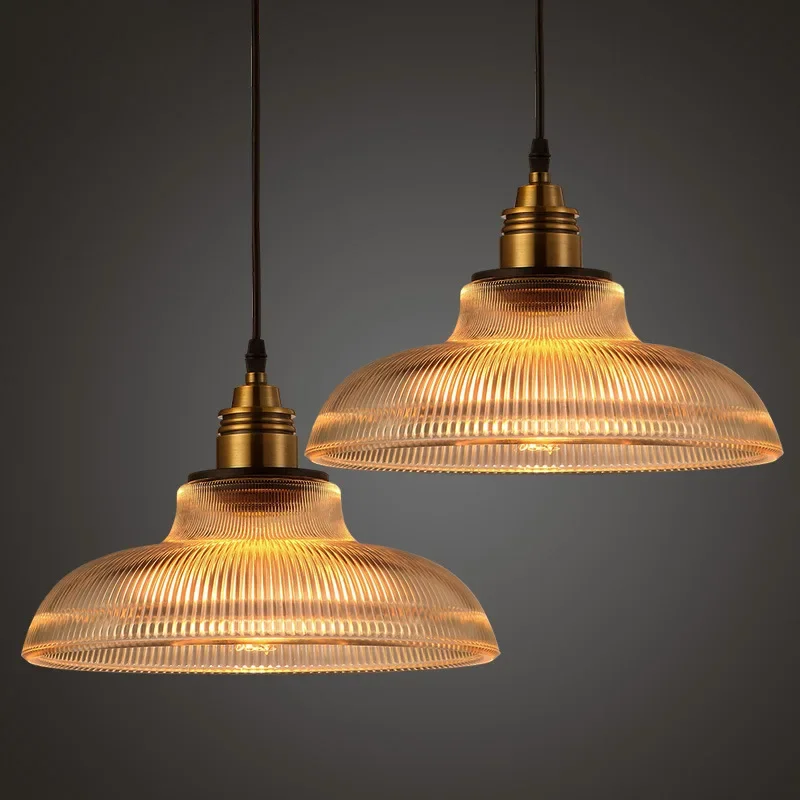 Креативная Скандинавская промышленная домашняя люстра в полоску для бара