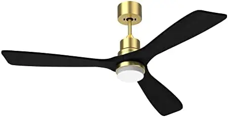 

52" Ceiling Fan with Lights Remote Control Outdoor Wood Ceiling Fans Noiseless Reversible DC Motor Suction fan for window Adapta